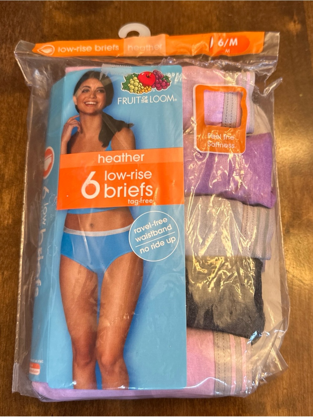 Fruit Of The Loom Womens Low Rise Brief 6 Pack Size M Panties